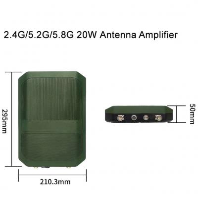 Yh-A39 2.4G/5.2g/5.8g Triband 20W Signal Booster Antenna Fpv Signal Booster